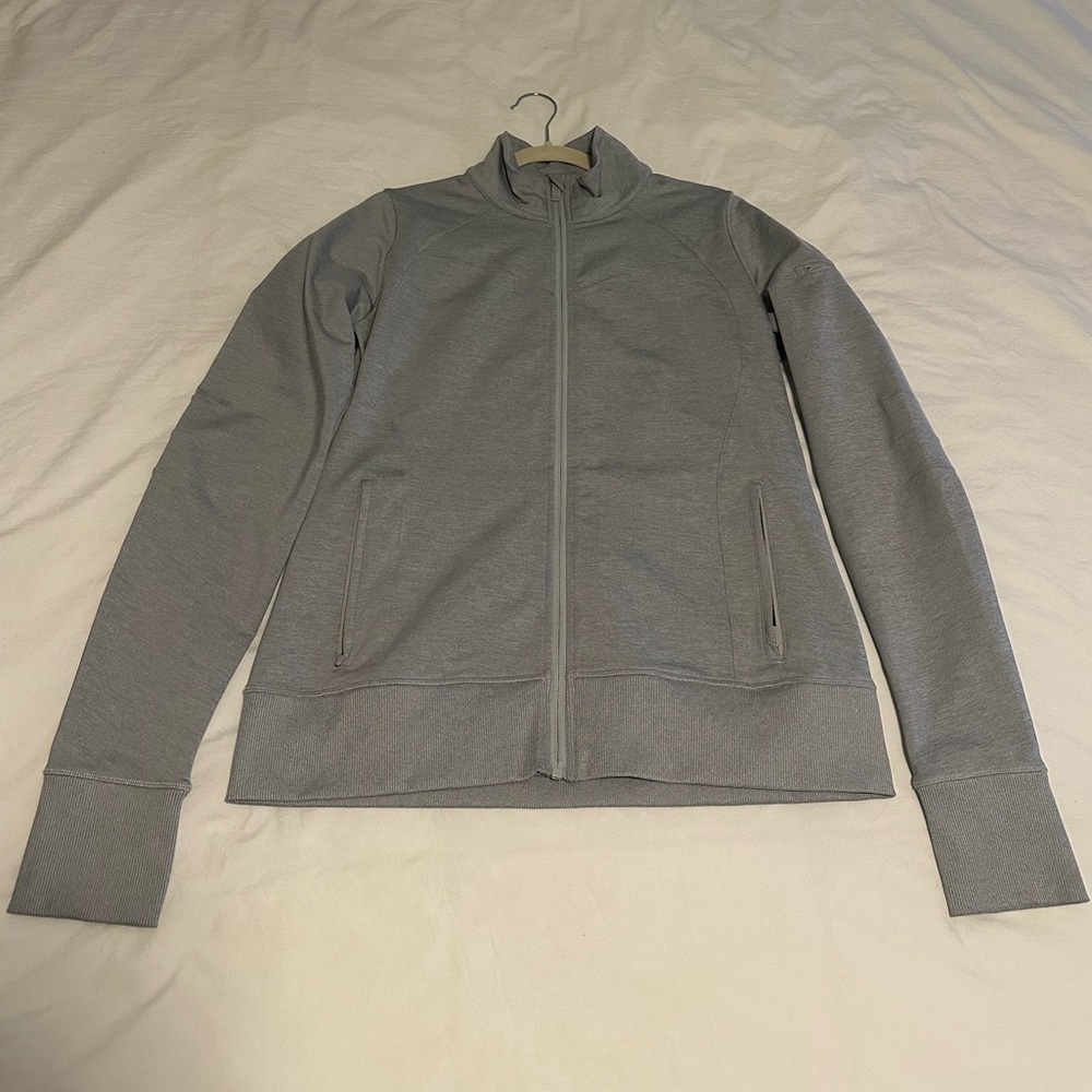 ALO Yoga Contour Jacket - Color Heather Grey, Size Large